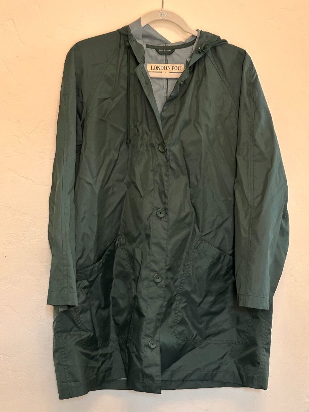 London Fog rain coat, women's S, dark green, like new! #travel #outdoors